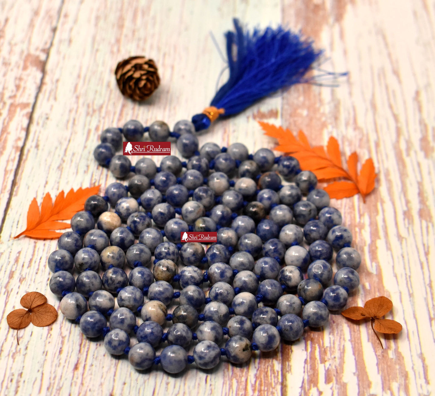 ShriRudram Soadlite Rosary Mala 108+1 Beads Stillness Prayer Necklace Lab Certifed Top Quality