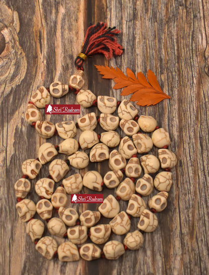 ShriRudram Skull Mala, Skull Necklace, Mala Beads, Yoga Gifts, Shiva  Kapala Prayer Beads, Kali Mala, Mund Mala 108+1 Breads