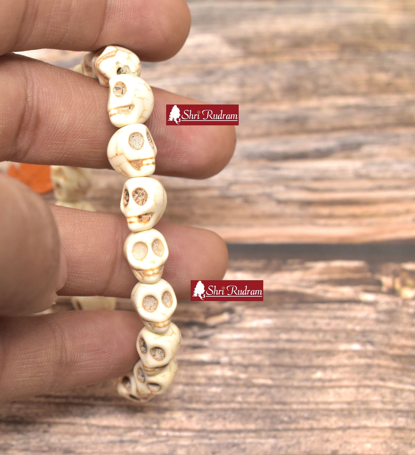 ShriRudram Skull Bracelet, Kali Bracelet, Kapala Bracelet, Meditation Bracelet, Protection Bracelet, Skull Beads Bracelet, Yoga Bracelet