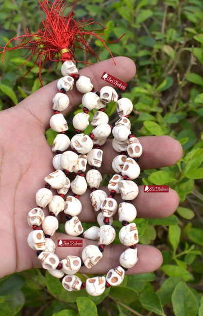 ShriRudram Skull Mala, Skull Necklace, Mala Beads, Yoga Gifts, Shiva  Kapala Prayer Beads, Kali Mala, Mund Mala 108+1 Breads