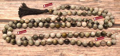 ShriRudram Ward Off Evil Eye Mala, Cats Eye Mala, Cats Eye Necklace, Yoga Gifts, Spiritual Jewelry Lab Certified 8 MM