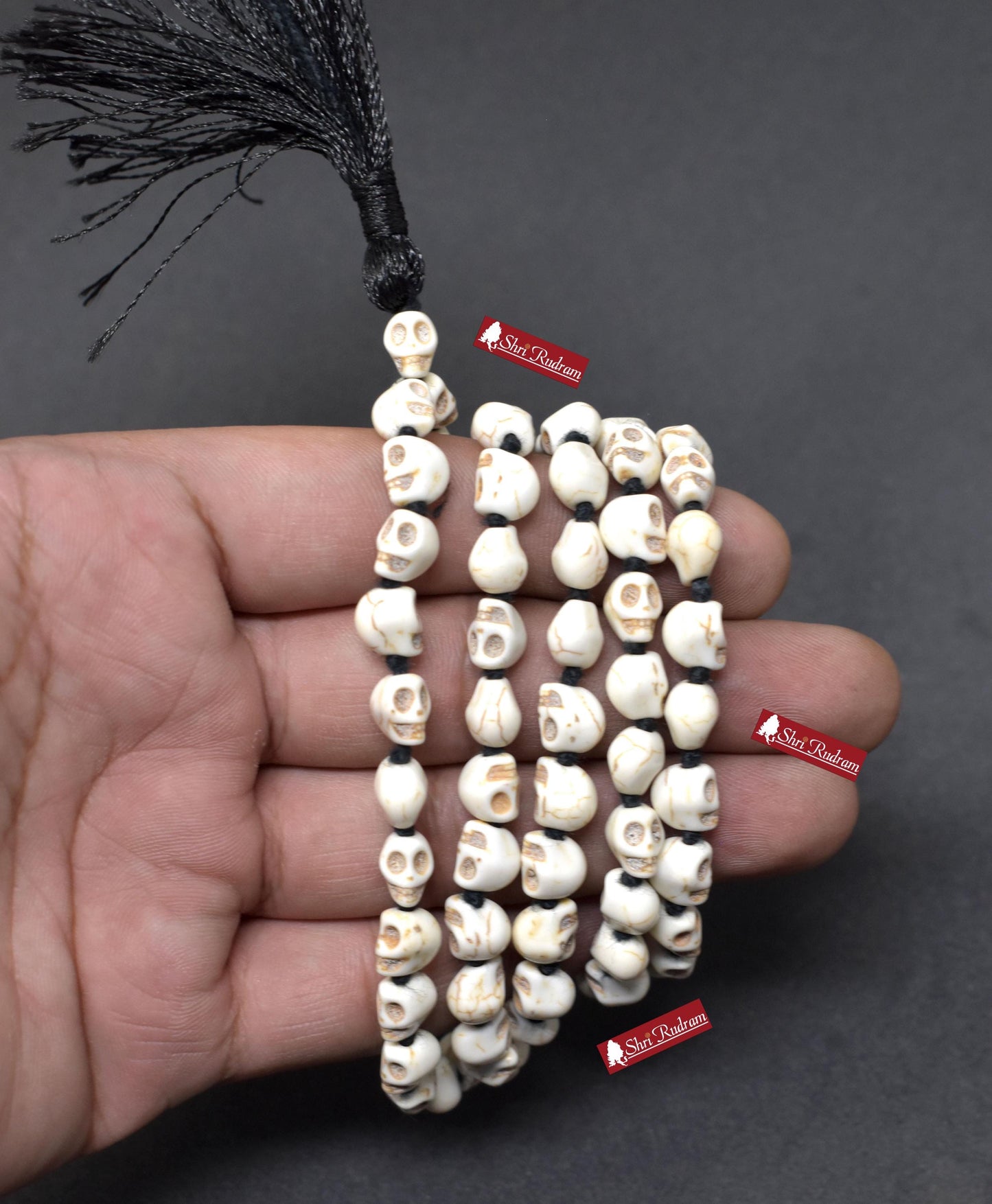 ShriRudram Skull Mala, Skull Necklace, Mala Beads, Yoga Gifts, Shiva  Kapala Prayer Beads, Kali Mala, Mund Mala 108+1 Beads D2