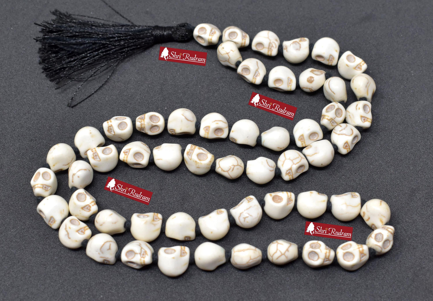 ShriRudram Skull Mala, Skull Necklace, Mala Beads, Yoga Gifts, Shiva  Kapala Prayer Beads, Kali Mala, Mund Mala 54+1 Beads D2