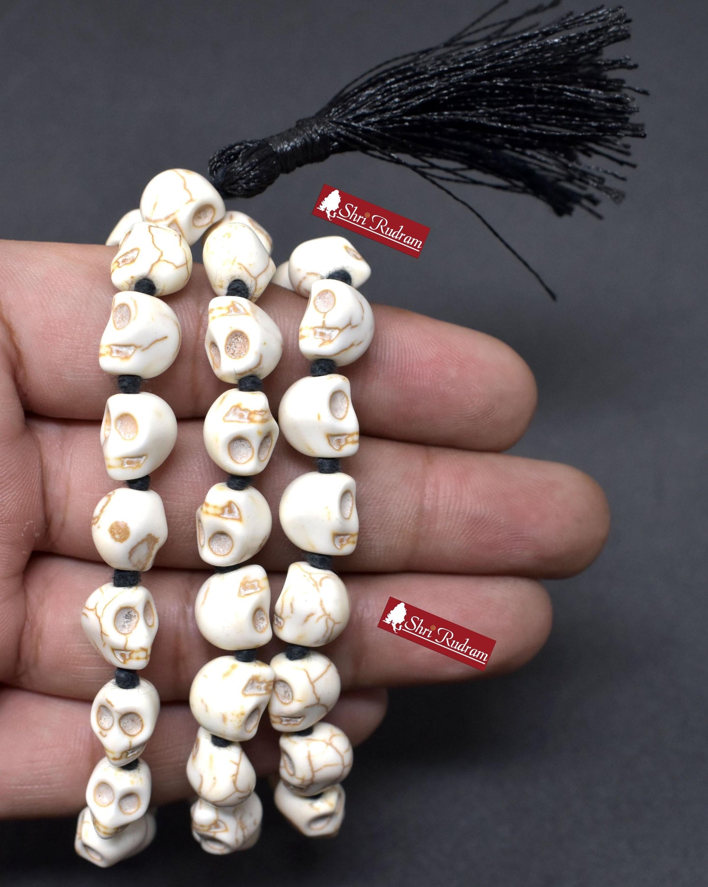 ShriRudram Skull Mala, Skull Necklace, Mala Beads, Yoga Gifts, Shiva  Kapala Prayer Beads, Kali Mala, Mund Mala 54+1 Beads D2