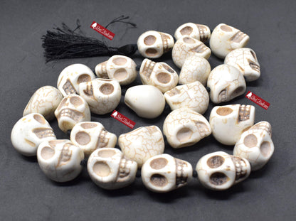 ShriRudram Skull Mala, Skull Necklace, Mala Beads, Yoga Gifts, Shiva  Kapala Prayer Beads, Kali Mala, Mund Mala 24+1 Beads Big SIze 28-30 MM
