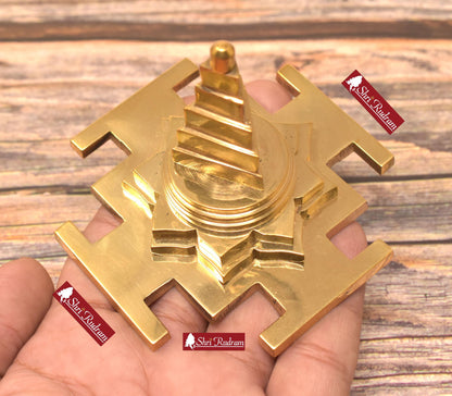 ShriRudram  Maha Kali yantra / Mahakali Yantra Brass Vastu Home Pooja Meditation Size 3 Inch