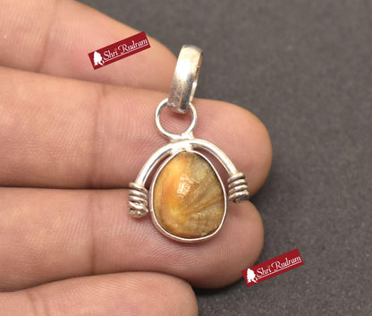 ShriRudram Natural Mach Mani Stone Pendant  Rare Fish Pearl Matsya Mani Gemstone Fish Pearl Pendant Kuber Mani stone Rare machhmani MM12