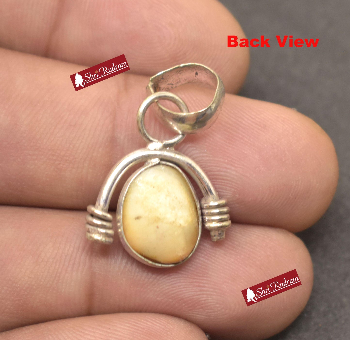 ShriRudram Natural Mach Mani Stone Pendant  Rare Fish Pearl Matsya Mani Gemstone Fish Pearl Pendant Kuber Mani stone Rare machhmani D16