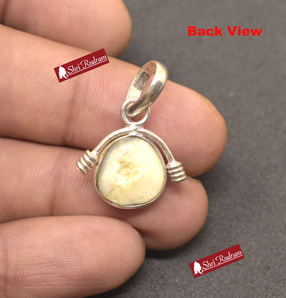 ShriRudram Natural Mach Mani Stone Pendant  Rare Fish Pearl Matsya Mani Gemstone Fish Pearl Pendant Kuber Mani stone Rare machhmani D05